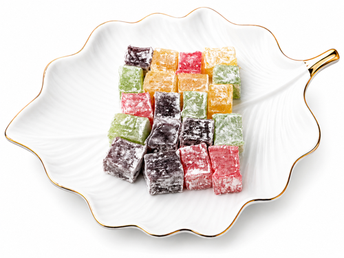 Kuş Lokumu 350 Gr - Geleneksel Türk Lokumu - Karışık Meyve Aromalı İkramlık Lokum