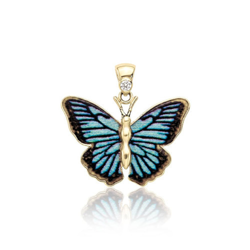 Morpho Kelebek Kolye Ucu