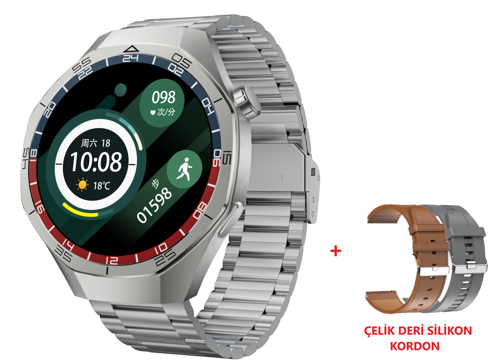 Kalobee SK40 Amoled 49 mm 3 Kordonlu Akıllı Saat