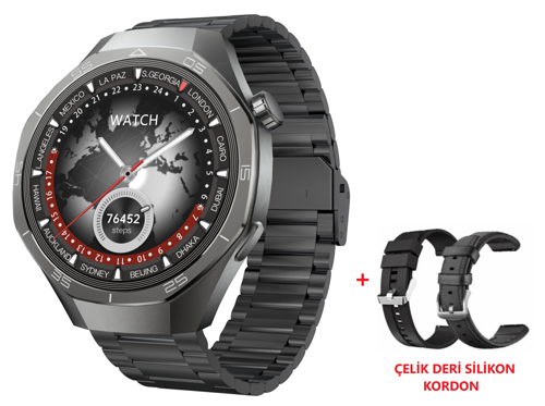Kalobee SK40 Amoled 49 mm 3 Kordonlu Akıllı Saat