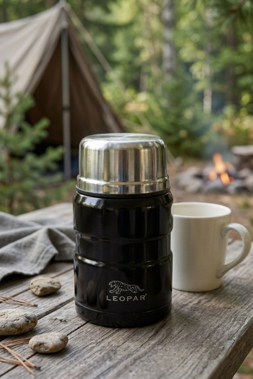 Leopar 500 ml Kaşıklı Yemek Termosu YK1829