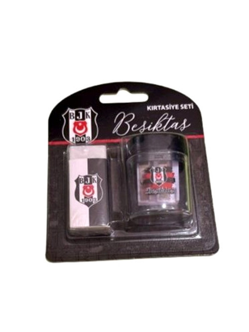 Beşiktaş Kırtasiye Seti Kalemtraş+Silgi Lisanslı