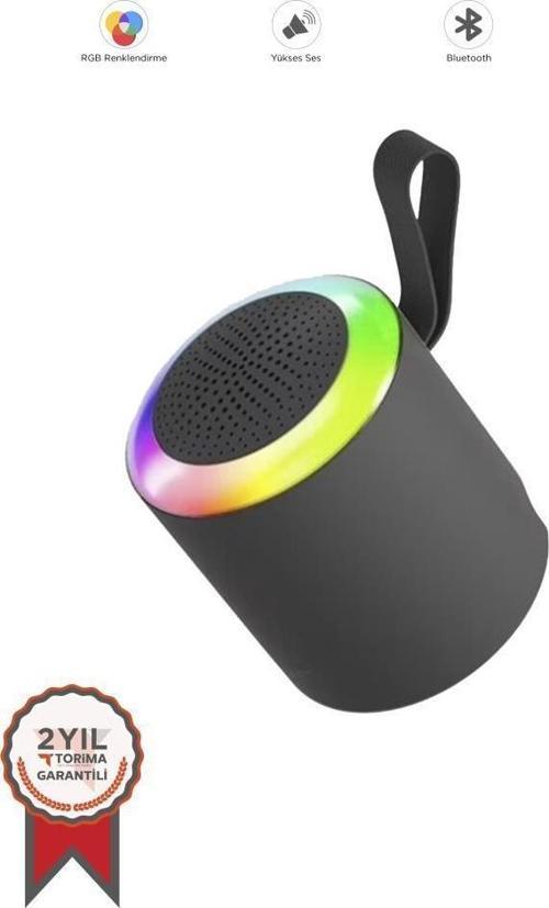 D24 Siyah SD/USB Girişli Taşınabilir Bluetooth Hoparlör