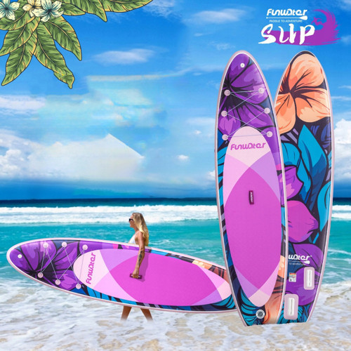 PURPLE FLOWER ŞİŞME SUP BOARD/STAND UP PADDLE BOARD 350x85x15 CM 1 YIL GARANTİ