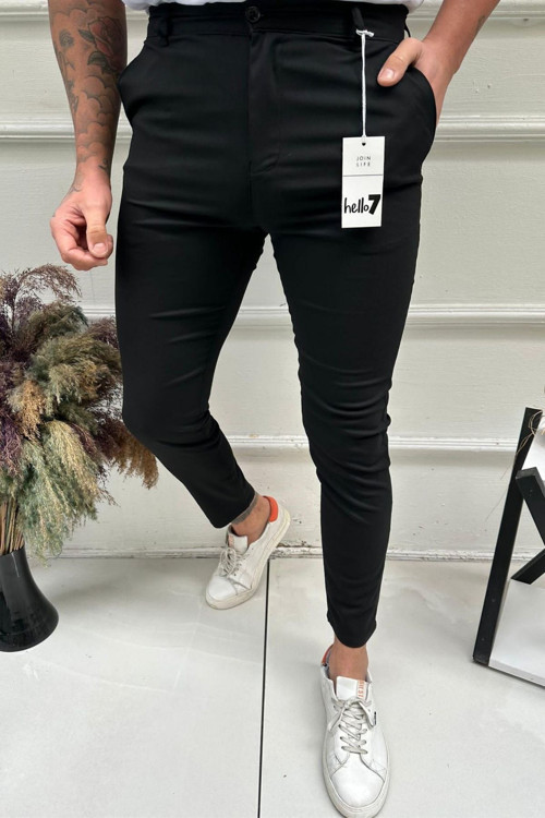 Erkek Italyan Kesim Likralı Dar Paça Rahat Slim Fit Kumaş Pantolon
