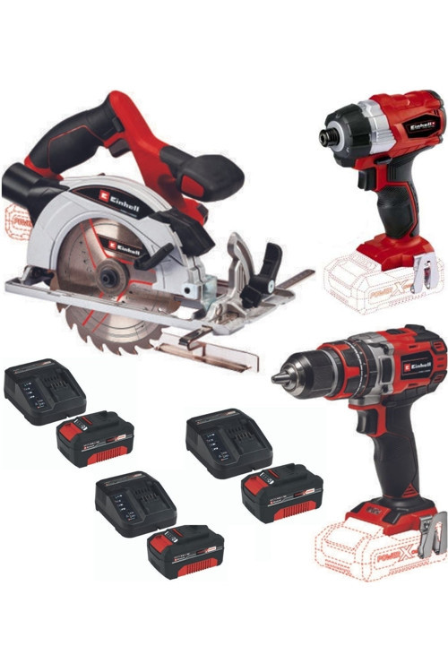 Te-Ci 18 Bl Vidalama Te-Cd 18/50 Li-İ Bl Matkap Te-Cs 18/165/1 Daire Testere 3X4.0Ah Set