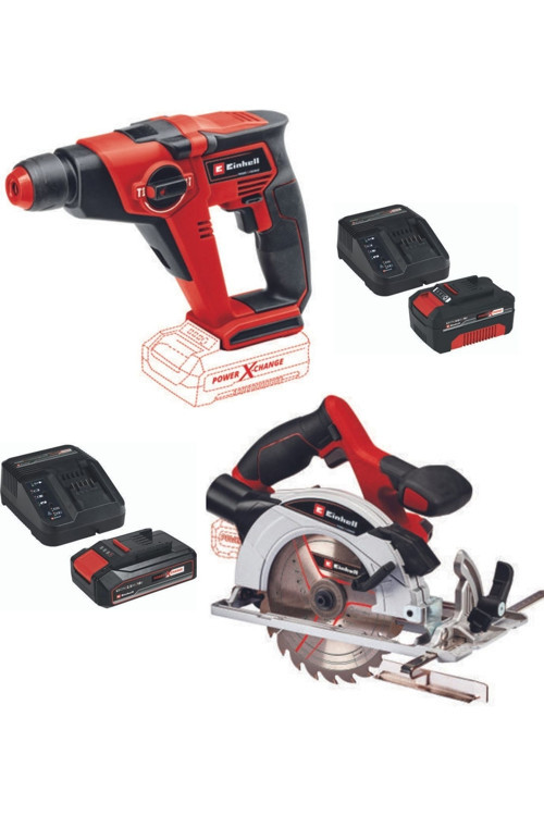 Te-Hd 18/12 Akülü Matkap Te-Cs 18/165/1 Daire Testere 2.5Ah-4.0Ah Starter Kit Akülü Set