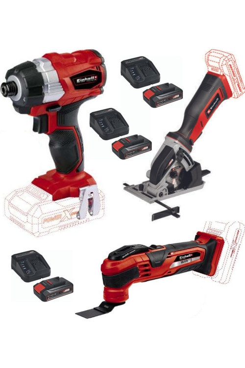 Te-Ci 18 Bl Vidalama Te-Cs 18/89 Mini Daire Testere Varrito Raspalama 3X2.5Ah Set