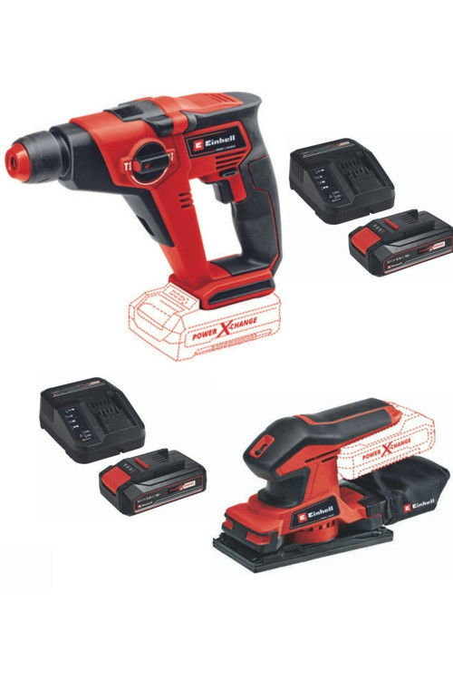 Te-Hd 18/12 Akülü Matkap Tc-Os 18/187 Zımpara Makinesi 2X2.5Ah Starter Kit Akülü Set
