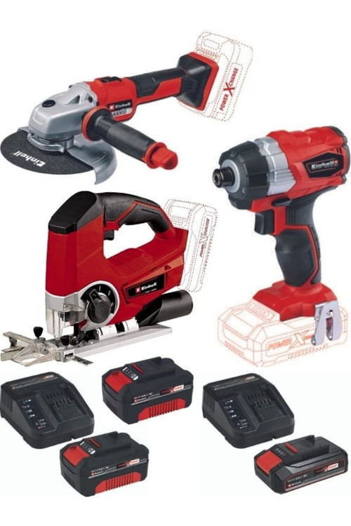 Axxio 18/150 Avuç Taşlama Te-Cı 18 Bl Vidalama Te-Js 18/80 Dekupaj 2X4.0+2.5Ah Akülü Set