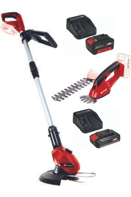 Ge-Ct 18 Li Akülü Kenar Kesme Makinesi Ge-Cg 18 Akülü Çim Çalı Makası 2.5Ah-4.0Ah Bahçe Seti