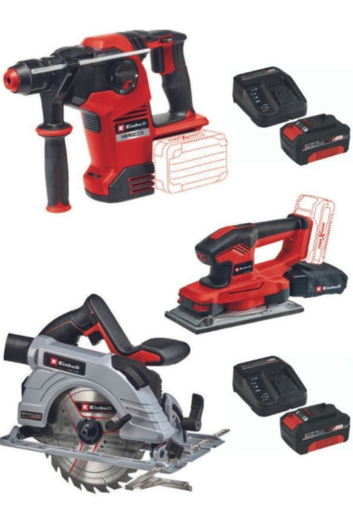 Herocco 36/28 36V Kırıcı Delici Te-Cs 18/190 Li Bl Testere Te-Os 18/230 Zımpara 2X4.0Ah Set