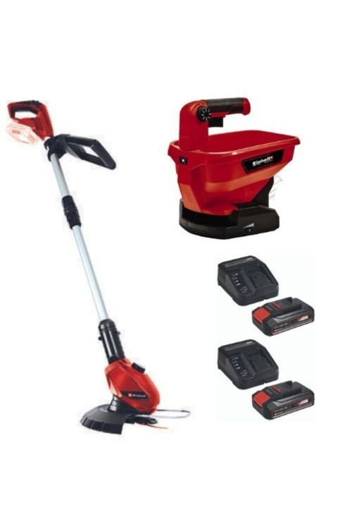 L Ge-Ct 18 Li Kenar Kesme Ge-Us 18 Li Akülü Gübre Çim Tohum Serpme 2X2.5 Ah Akülü Set