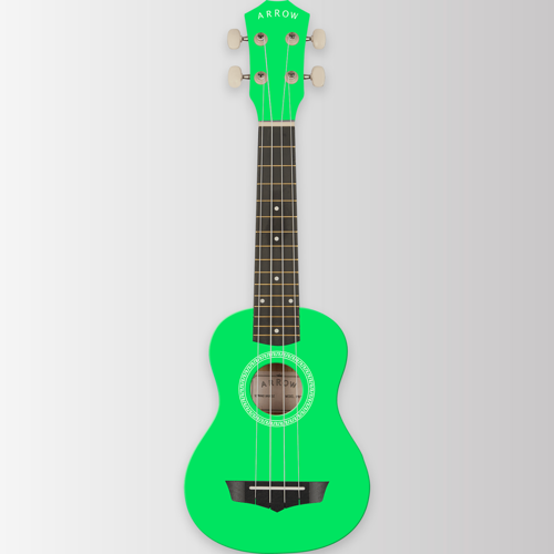 Arrow PB10 GR Soprano Green Ukulele