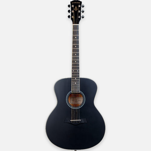 Arrow Gold A BLK Black acoustic guitar
