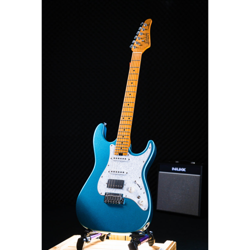 Soloking MS-1 Classic in Lake Placid Blue with Roasted Maple Neck and FB W/Gigbag