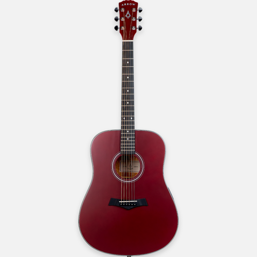 Arrow Silver D WR Wine Red acoustic guitar