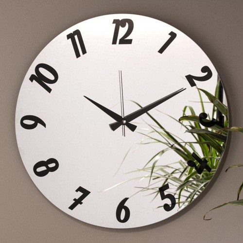 Düz Rakam Gerçek Ayna Duvar Saati AYN-040-01