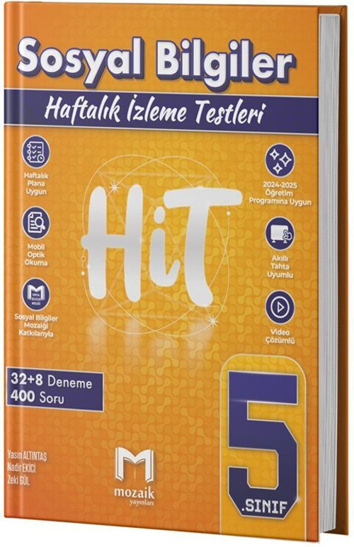 5.Sınıf Mozaik Hit 40 Lı Deneme Sosyal (Güncel Müfredat)2027 Müfredata Uygun