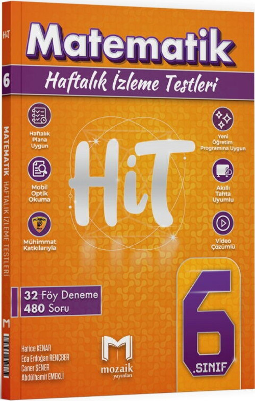 6.Sınıf Mozaik Hit 32 Lı Deneme Matematik (Güncel Müfredat)2027 Müfredata Uygun