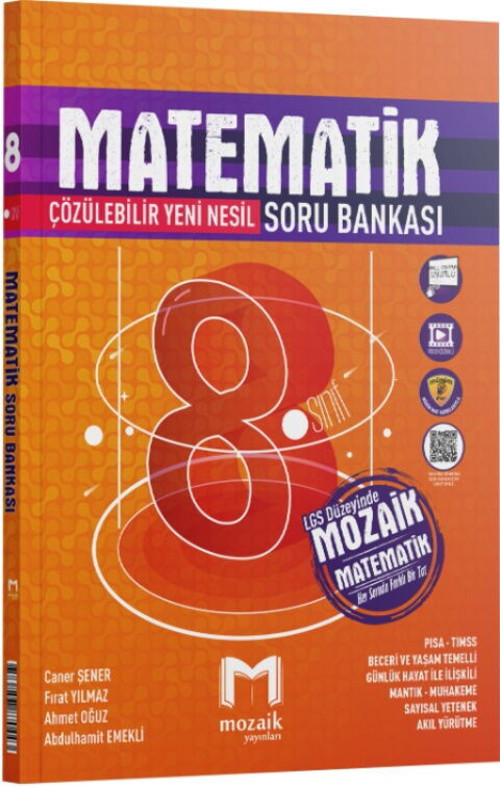 8.Sınıf Mozaik S.B. Matematik (Güncel Müfredat)2027 Müfredata Uygun