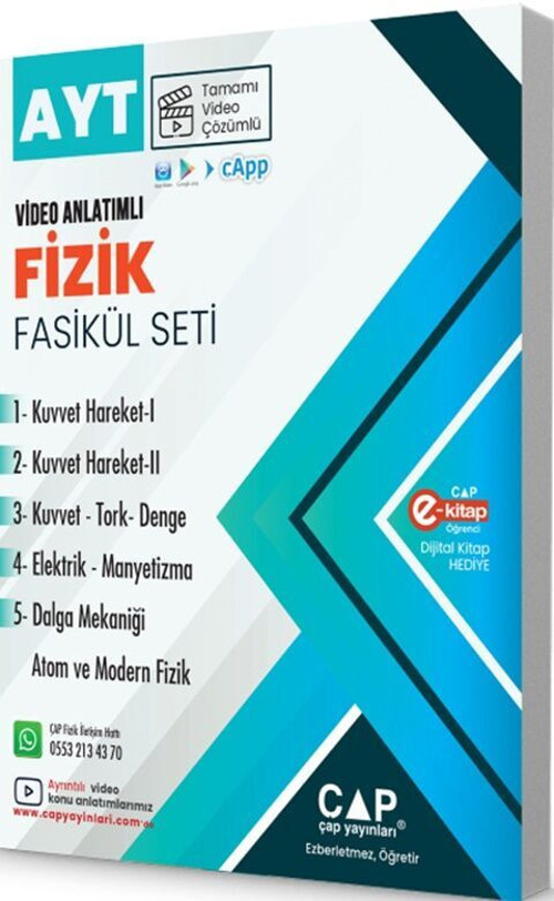 Çap Yks Ayt Set Fizik - (Güncel Müfredat)2027 Müfredata Uygun