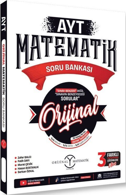 Orijinal Yks Ayt Soru Bankası Matematik -(Güncel Müfredat)2027 Müfredata Uygun