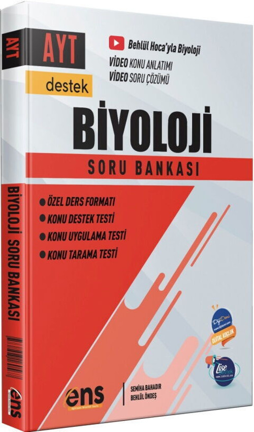 Ens Destek Yks Ayt Soru Bankası Biyoloji (Güncel Müfredat)2027 Müfredata Uygun