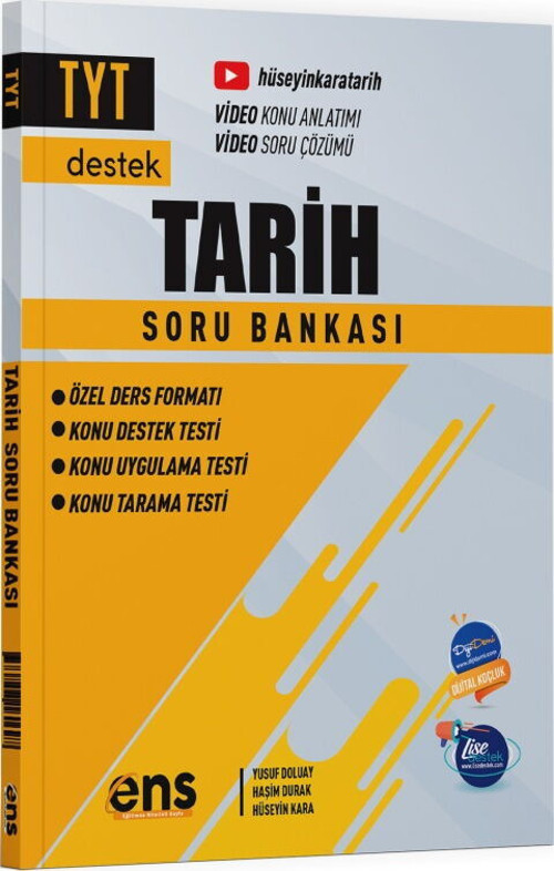 Ens Destek Tyt Soru Bankası Tarih - (Güncel Müfredat)2027 Müfredata Uygun