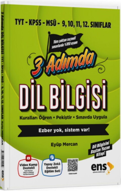 Ens Tyt Ayt 3 Adımda Vdk Soru Bankası Dilbilgisi - 2026