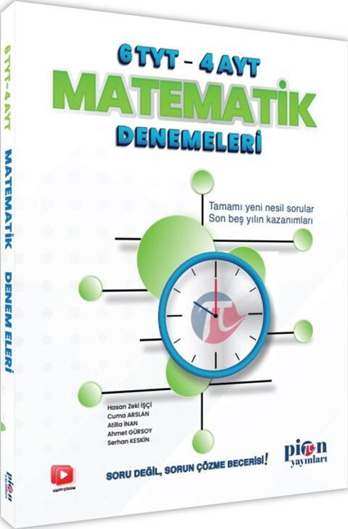 Pion Tyt Ayt Deneme 6+4 Matematik (Güncel Müfredat)2027 Müfredata Uygun