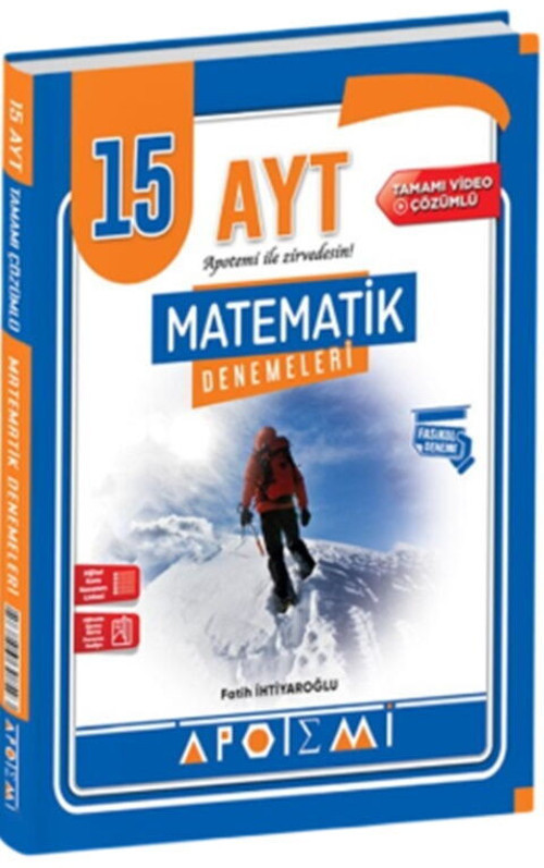 Apotemi Yks Ayt Deneme 15 Li Matematik (Güncel Müfredat)2027 Müfredata Uygun