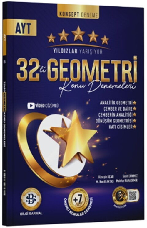 Yıldızlar Yarş.Yks Ayt Geometri Konsept Den(Güncel Müfredat)2027 Müfredata Uygun(Güncel Müfredat)2027 Müfredata Uygun