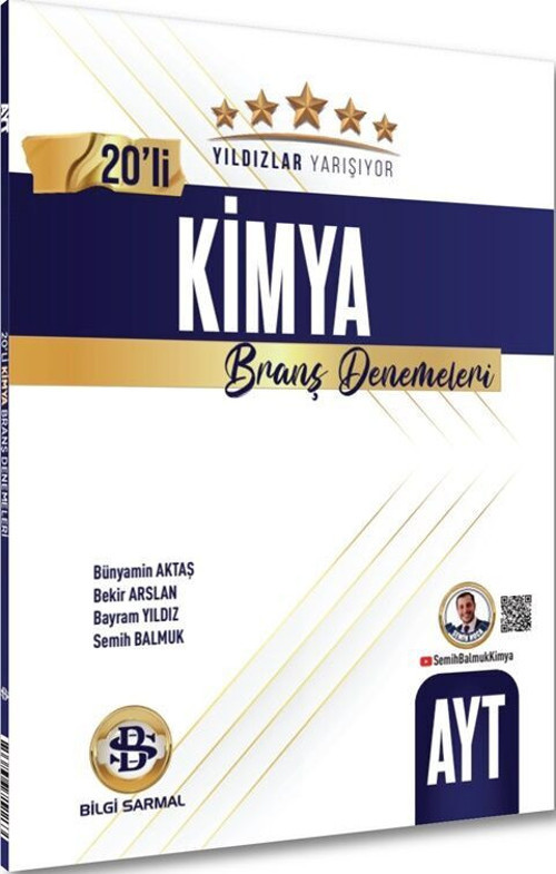 Yıldızlar Yarş.Yks Ayt Deneme 20 Li Kimya - 25(Güncel Müfredat)2027 Müfredata Uygun(Güncel Müfredat)2027 Müfredata Uygun