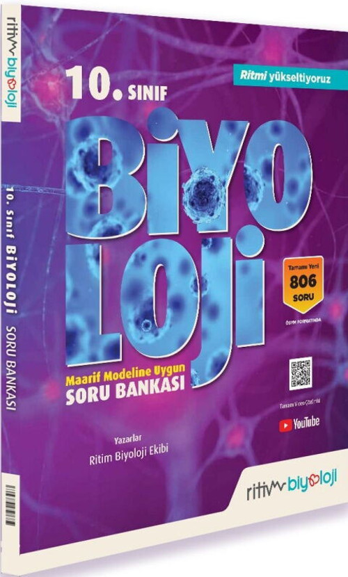 Ritim 10.Sınıf Soru Bankası Biyoloji(Güncel Müfredat)2027 Müfredata Uygun