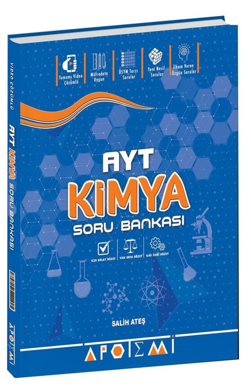 Apotemi Yks Ayt Soru Bankası Kimya (Güncel Müfredat)2027 Müfredata Uygun