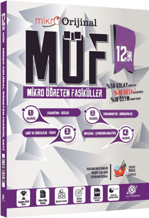 Mikro 12.Sınıf Möf Set Matematik(Güncel Müfredat)2027 Müfredata Uygun