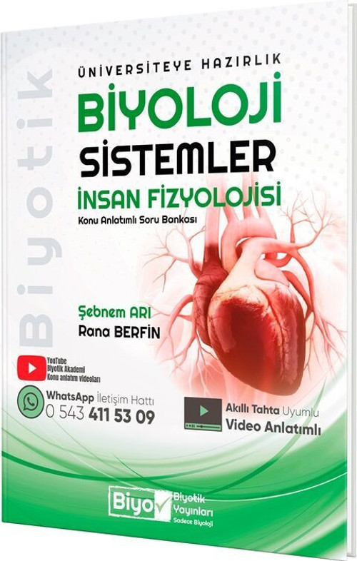 Biyotik Üniv. Hz. Biyoloji Sistemler İnsan (Güncel Müfredat)2027 Müfredata Uygun