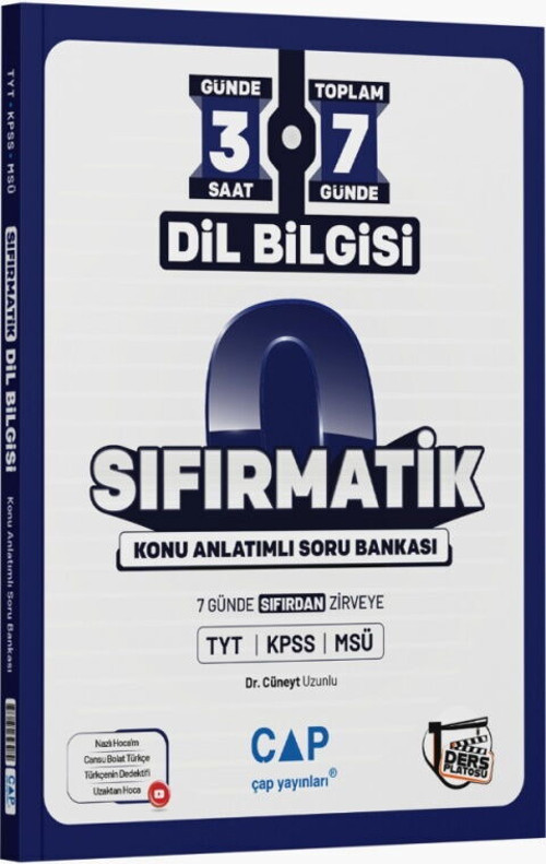 Çap Sıfırmatik Ka.Sb. Dilbilgisi (Güncel Müfredat)2027 Müfredata Uygun