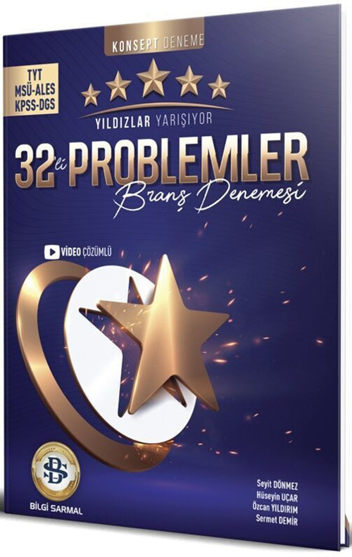 Yıldızlar Yarş.Tyt Ayt Dnm 32Li Problemler (Güncel Müfredat)2027 Müfredata Uygun