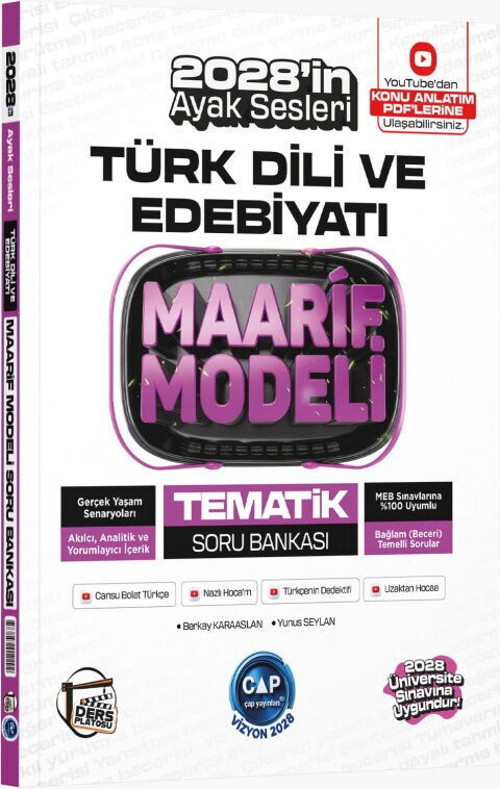 Çap Ünihaz. Maarif Tematik Soru Bankası Fizik(Güncel Müfredat)2027 Müfredata Uygun