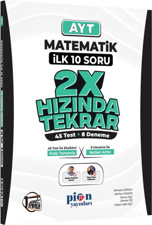 Yks Ayt 2X Hızında İlk 10 Soru Matematik (Güncel Müfredat)2027 Müfredata Uygun