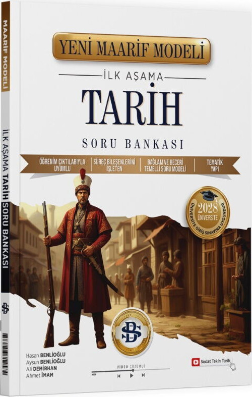 Sarmal Maarif İlk Aşama Soru Bankası Tarih (Güncel Müfredat)2027 Müfredata Uygun