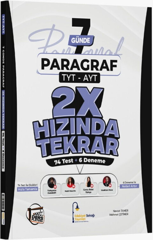 Esokağı Tyt Ayt Vdk 7 Günde Paragraf(Güncel Müfredat)2027 Müfredata Uygun
