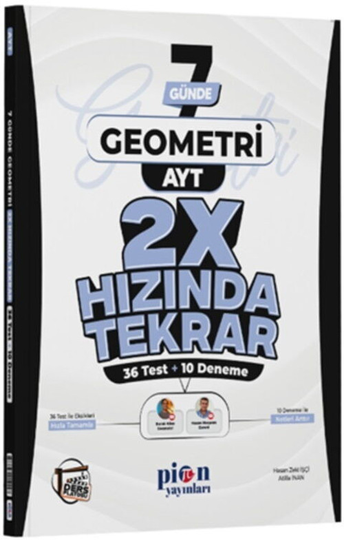 Pion Yks Ayt 2X Hızında Tekrar Geometri (Güncel Müfredat)2027 Müfredata Uygun