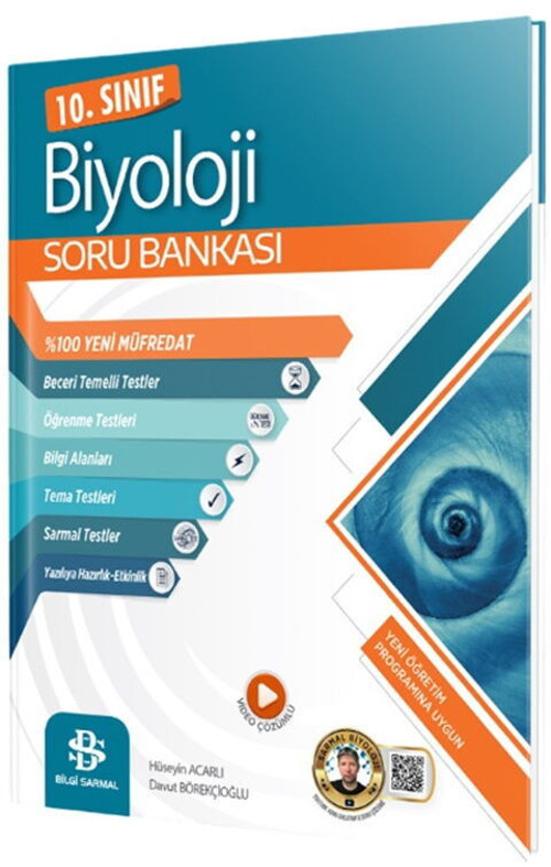 Sarmal 10.Sınıf Soru Bankası Biyoloji (Güncel Müfredat)2027 Müfredata Uygun