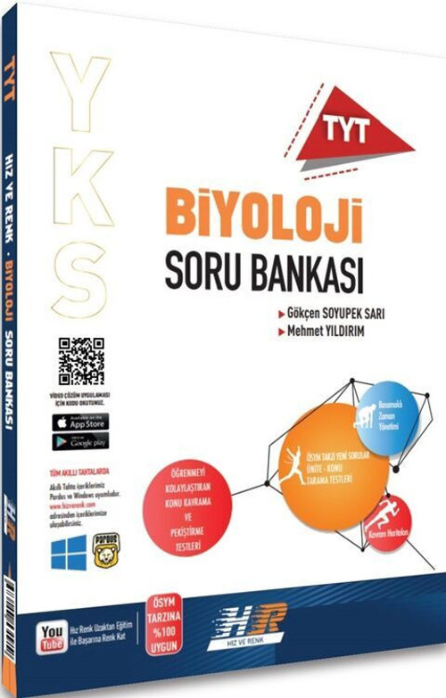 Tyt Hız Ve Renk Soru Bankası Biyoloji - (Güncel Müfredat)2027 Müfredata Uygun