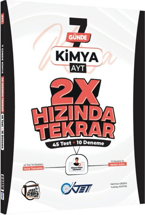 Oktet Yks Ayt 2X Hızında Vdk 7 Günde Kimya (Güncel Müfredat)2027 Müfredata Uygun