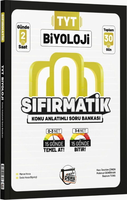 D.Platosu Tyt Sıfırmatik K.A. Kamp Biyoloji (Güncel Müfredat)2027 Müfredata Uygun