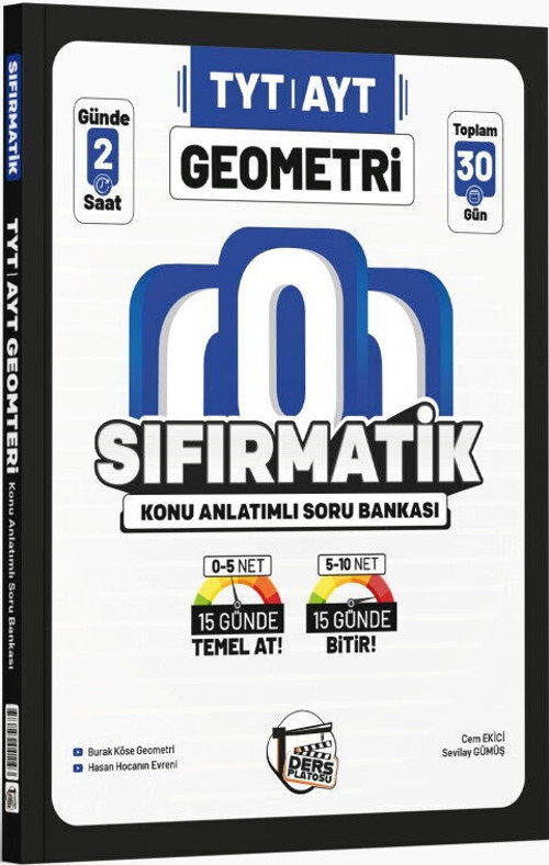 D.Platosu Tyt Ayt Sıfırmatik K.A. Kamp Geometri(Güncel Müfredat)2027 Müfredata Uygun